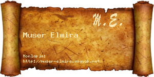 Muser Elmira névjegykártya